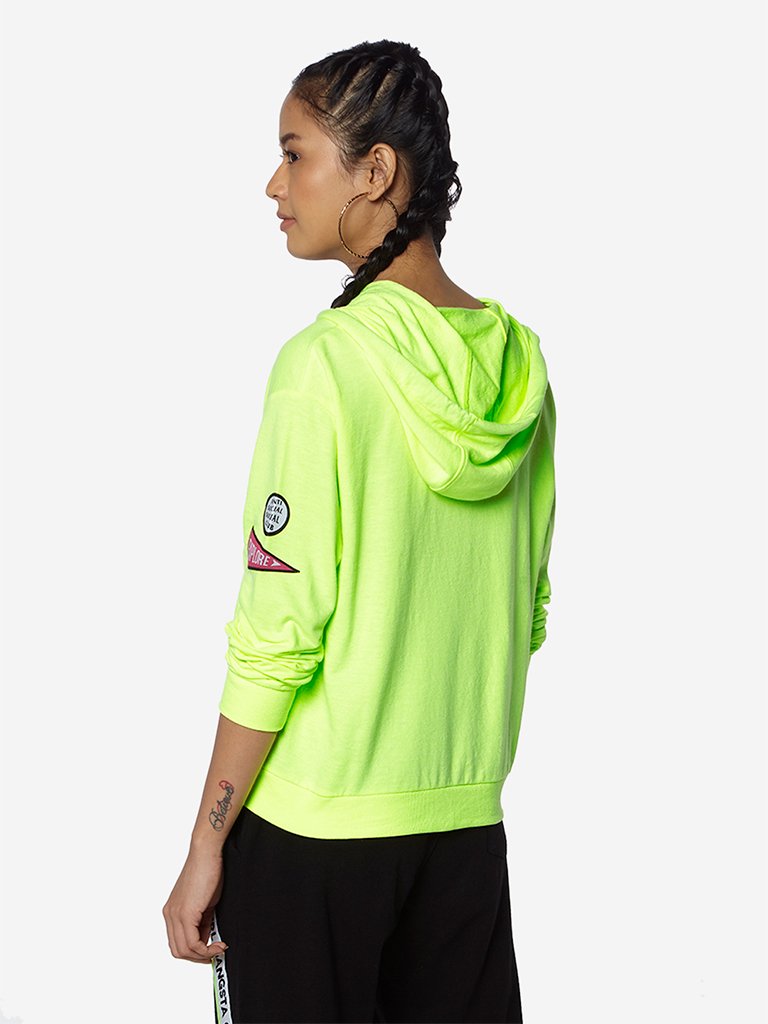 Studiofit Neon Green Hooded Jacket