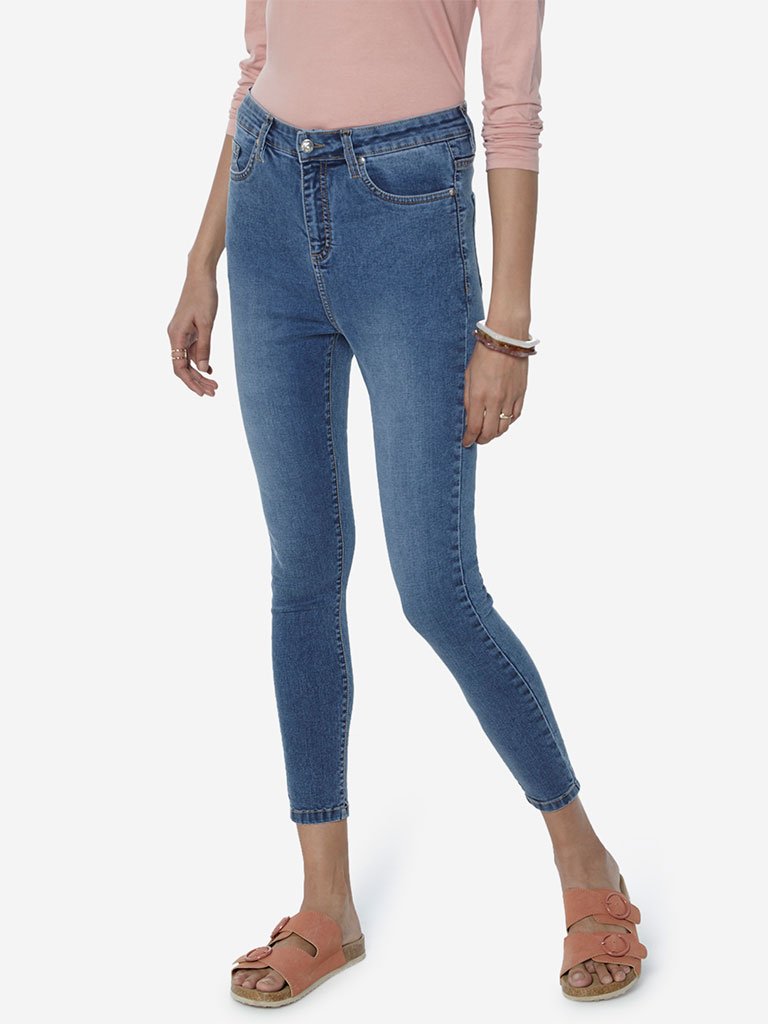 LOV Blue Jamie Cropped Jeans
