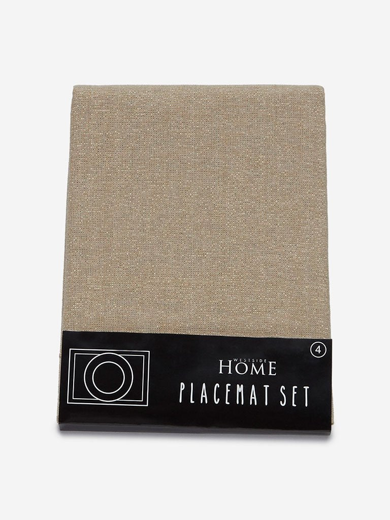 Westside Home Gold Placemat Set of Four