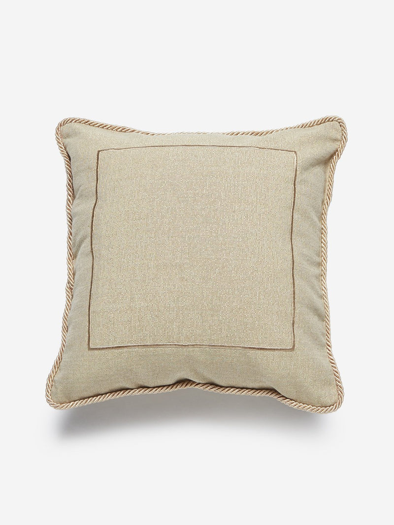 Westside Home Beige Minimalistic Design Cushion Cover
