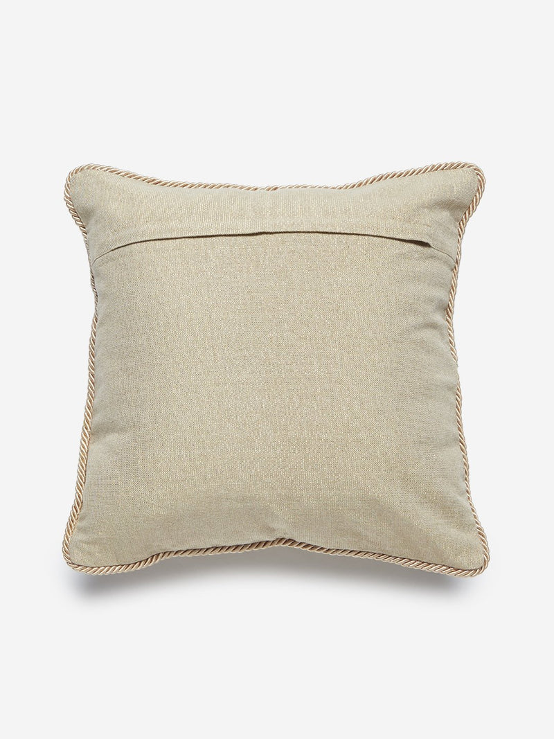 Westside Home Beige Minimalistic Design Cushion Cover