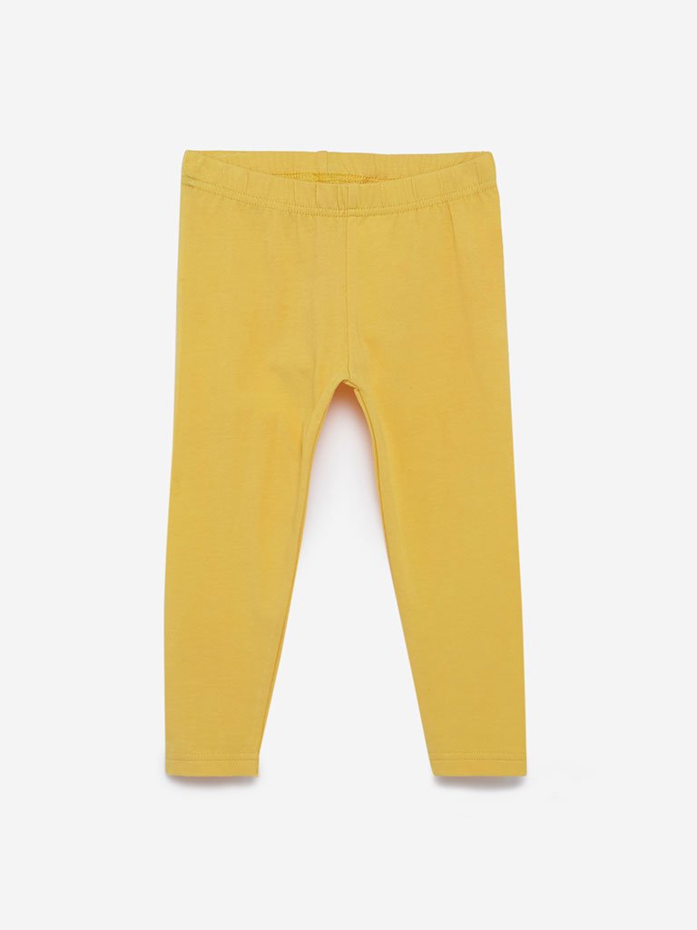 Utsa Kids Yellow Leggings