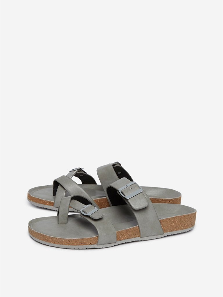 SOLEPLAY Grey Buckled Sandals