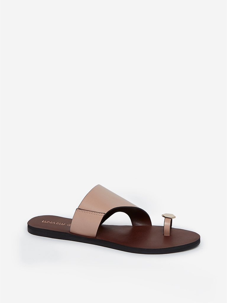 LUNA BLU Dusty Pink Hardware Design Sandals