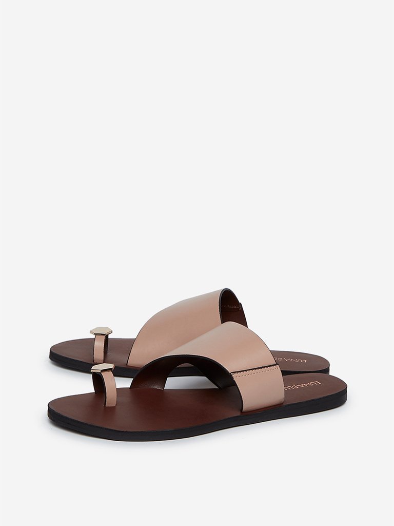 LUNA BLU Dusty Pink Hardware Design Sandals