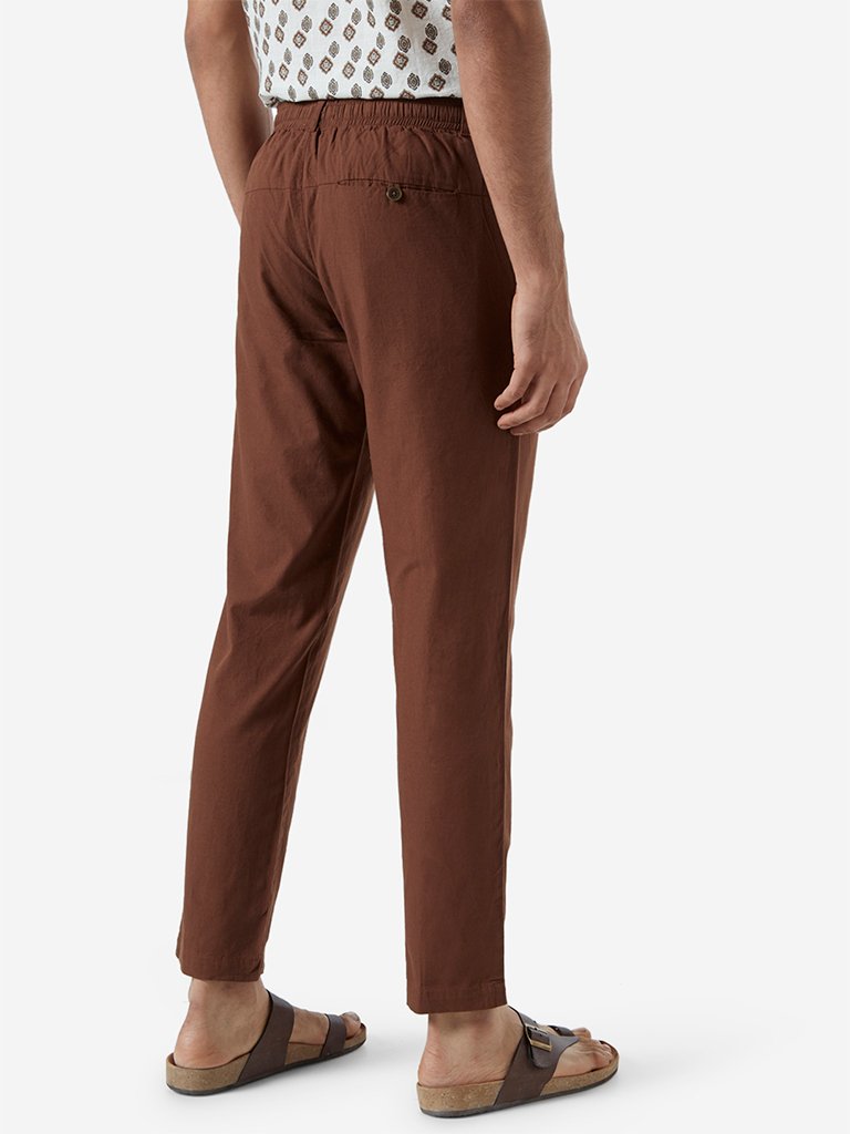 ETA Brown Pure Cotton Chinos