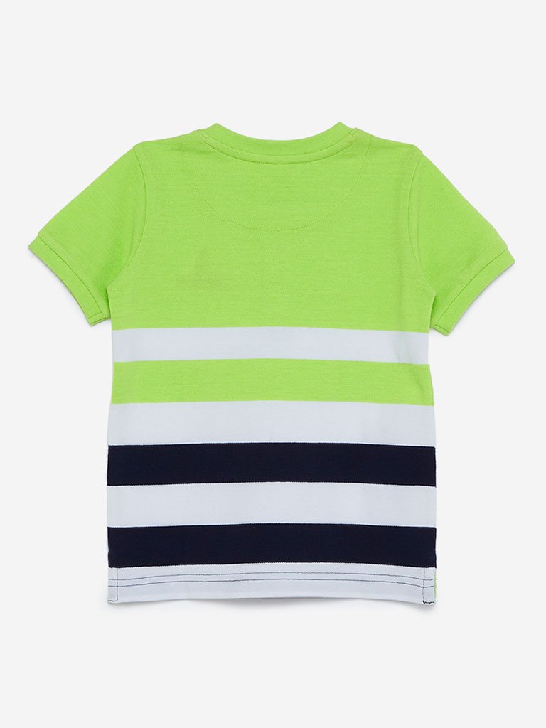 HOP Kids Neon Green Henry T-Shirt