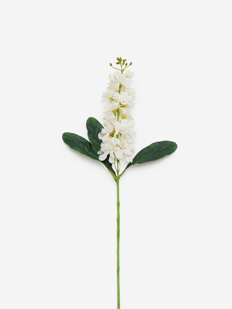 Westside Home Cream Artificial Delphinium Flower