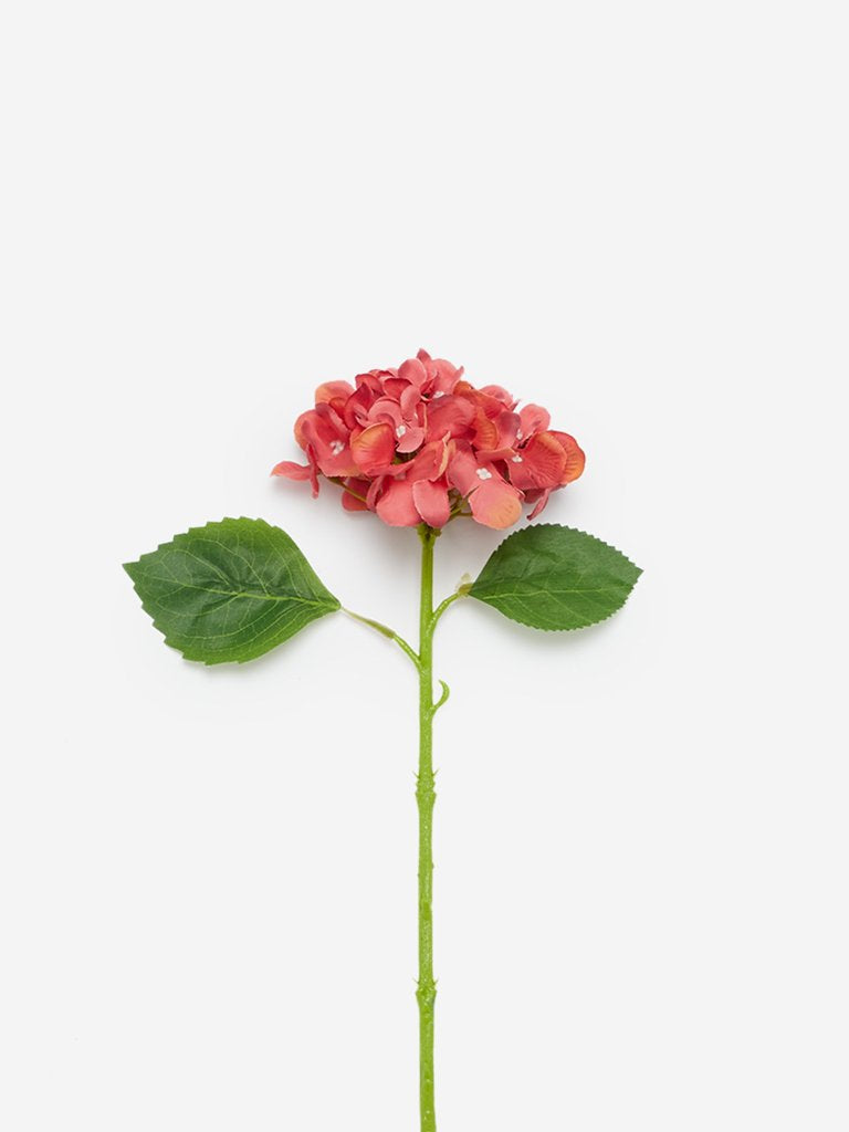Westside Home Coral Small Artificial Hydrangea Flower