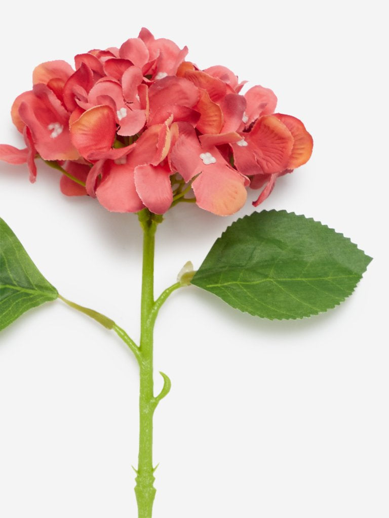 Westside Home Coral Small Artificial Hydrangea Flower
