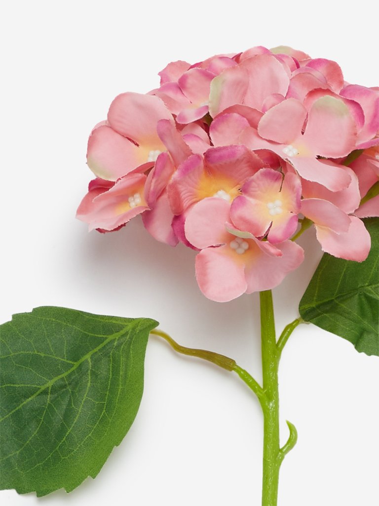 Westside Home Light Pink Small Artificial Hydrangea Flower