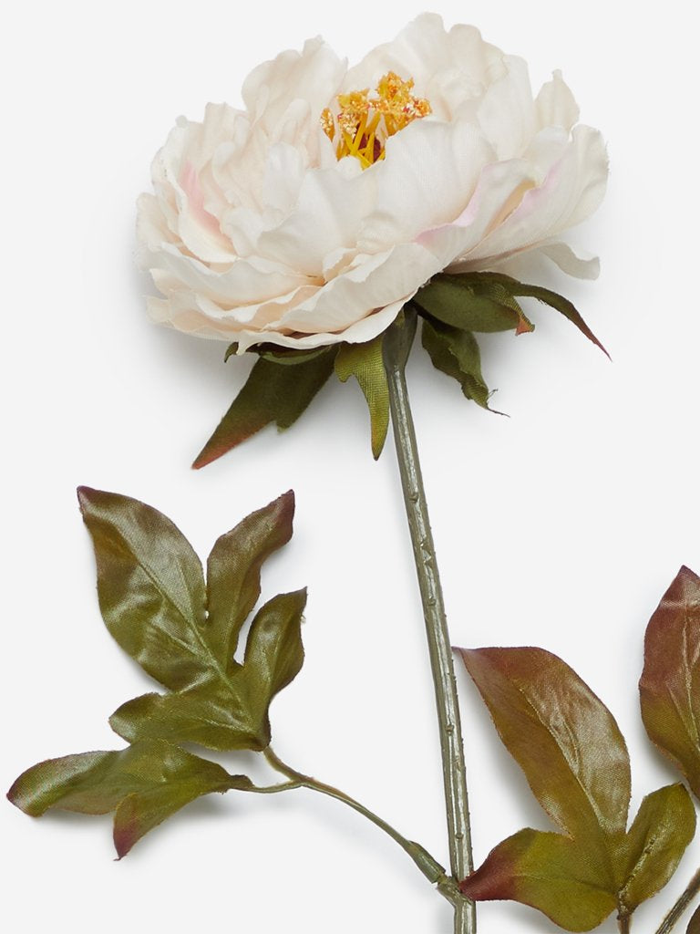 Westside Home Off White Artificial Small Peony Flower