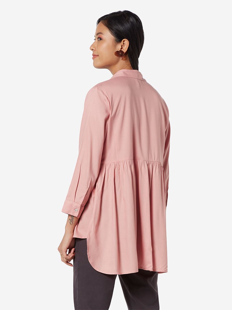 Bombay Paisley Pink High-Low Tunic
