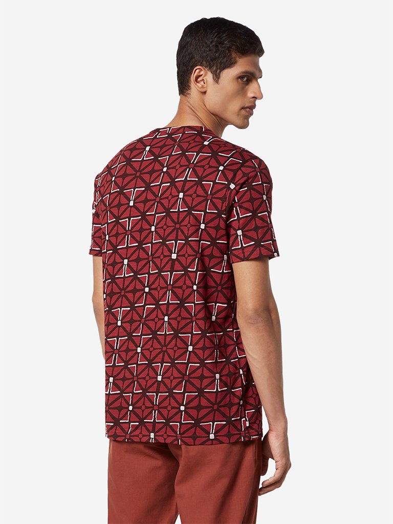 ETA Rust Geometrical Print T-Shirt