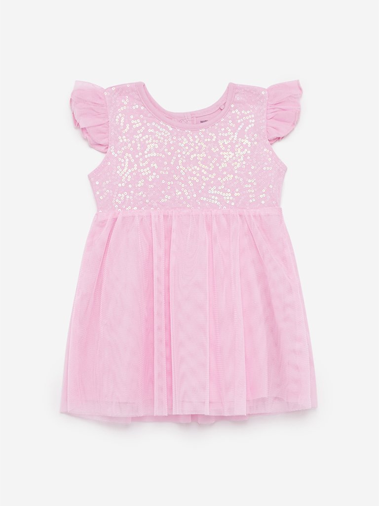 Baby HOP Lilac Sequinned Anna Dress