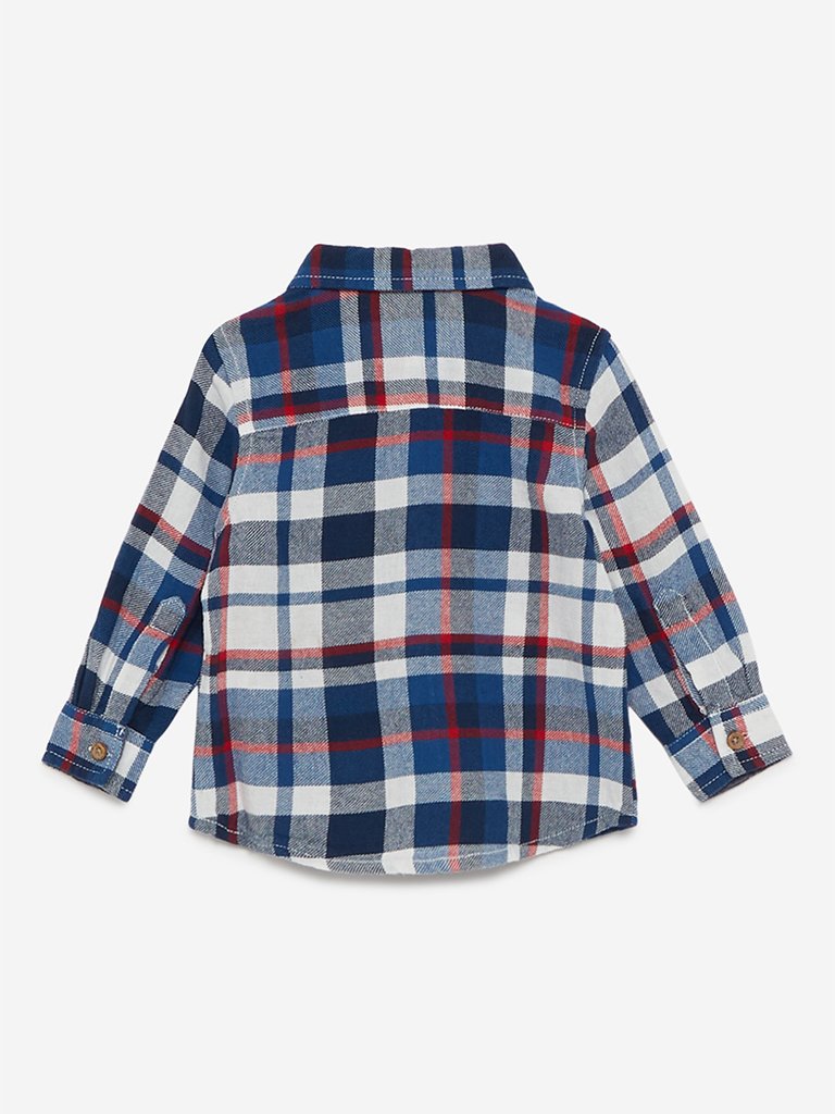 Baby HOP Blue Checkered Shirt