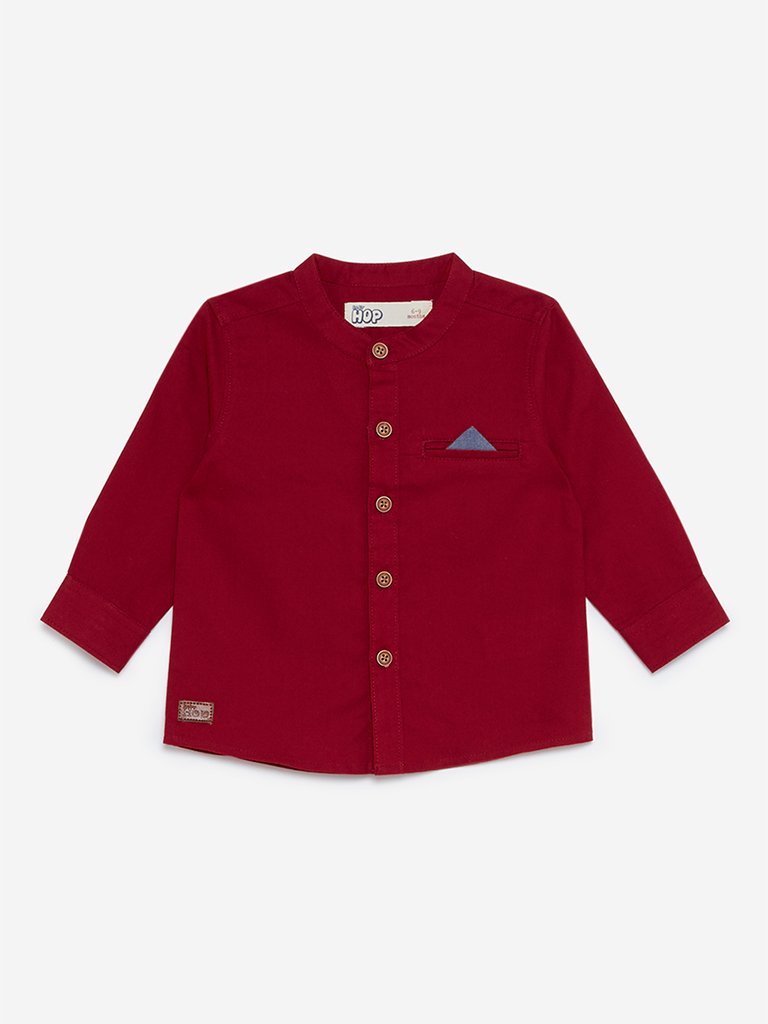 Baby HOP Red Pure Cotton Shirt