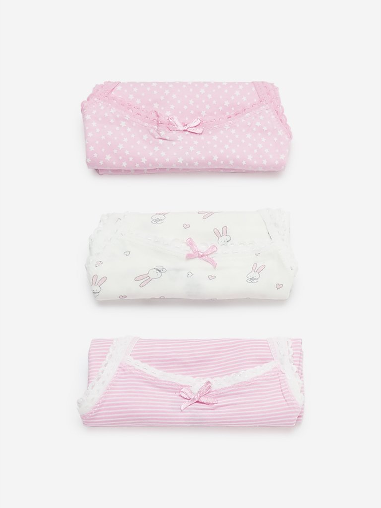 HOP Kids Pink Camisoles Pack Of Three
