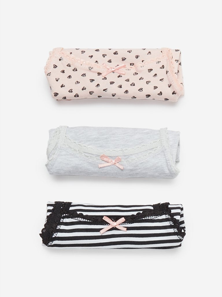 Y&F Kids Multicolour Camisoles Pack Of Three