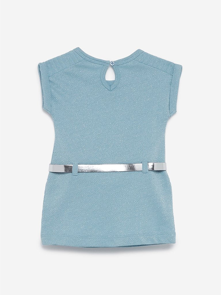Baby HOP Blue Karen Dress With Belt