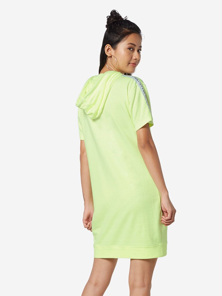 Studiofit Neon Green Hooded Dress