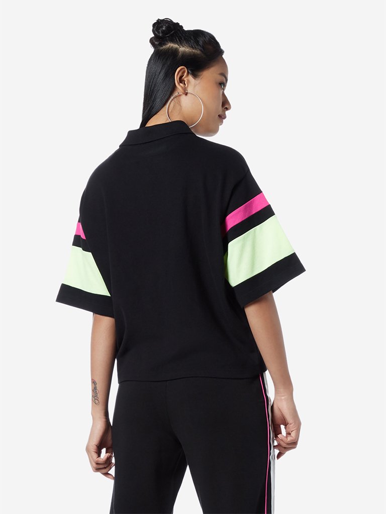 Studiofit Black Polo T-Shirt