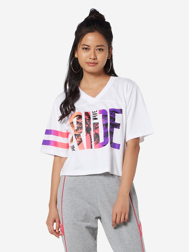 Studiofit White V-Neck T-Shirt