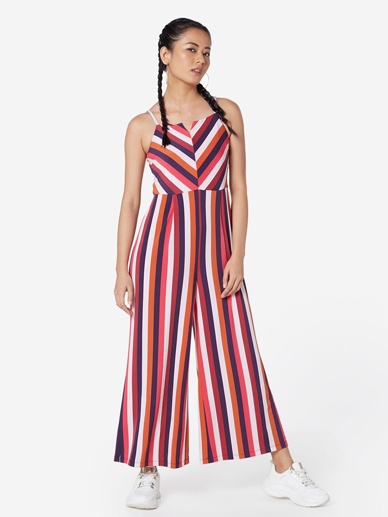 Nuon Multicoloured Striped Jumpsuit