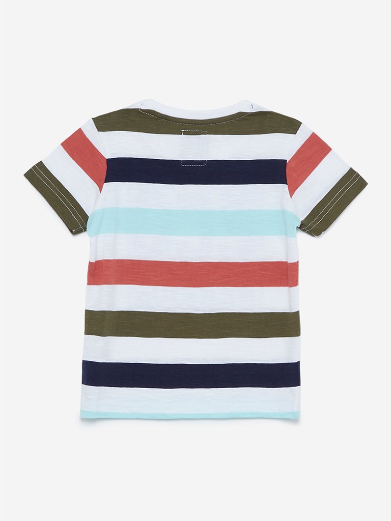 HOP Kids Multicolour Eco Warrior Crewneck T-Shirt
