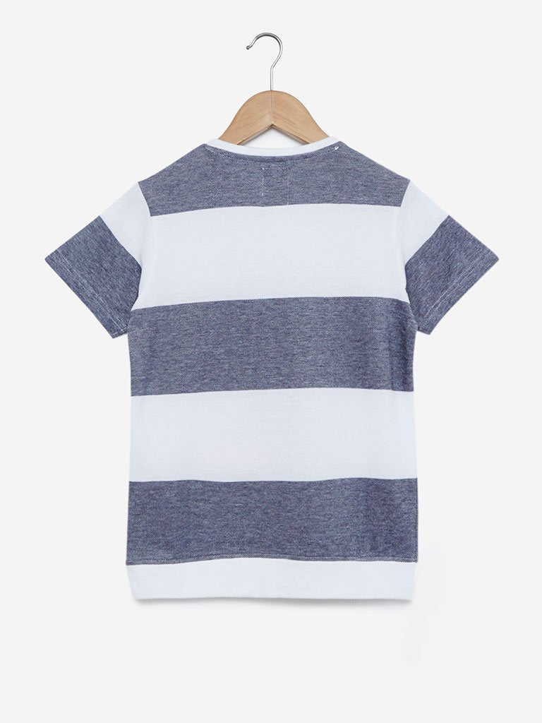 Y&F Kids Multicolour Sailboat Crewneck T-Shirt