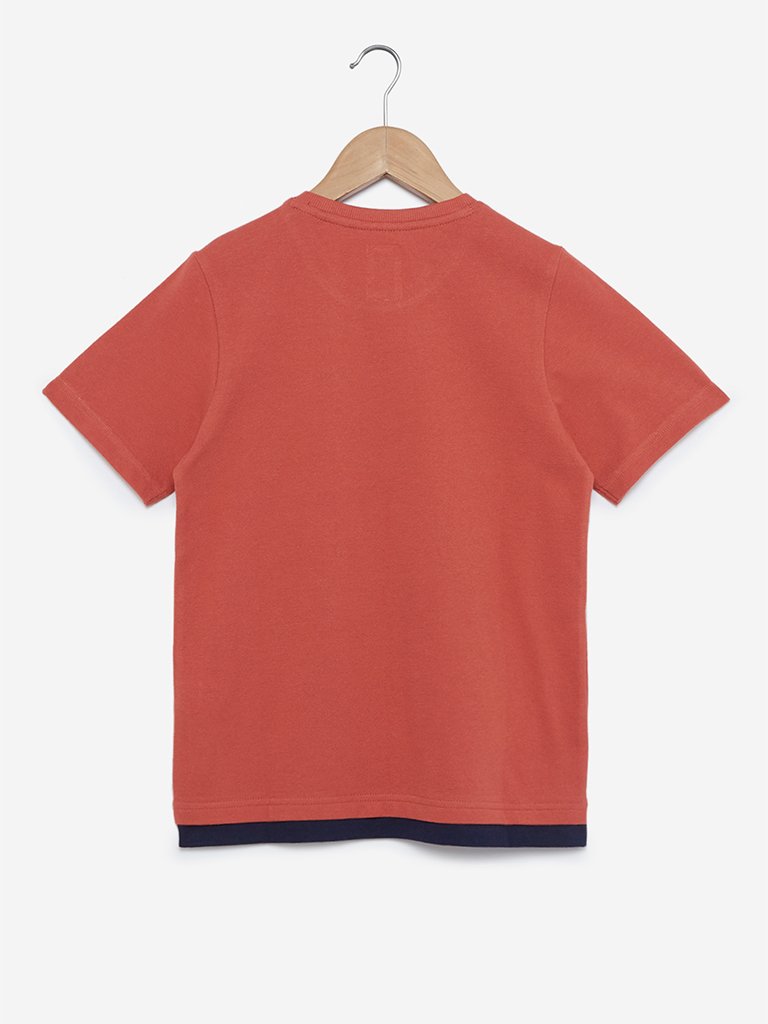 Y&F Kids Rust Go Green Crewneck T-Shirt