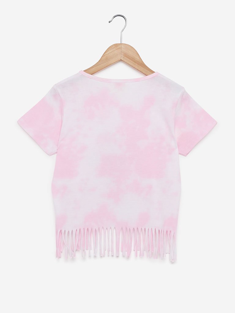 Y&F Kids Light Pink Sequinned Frida Top