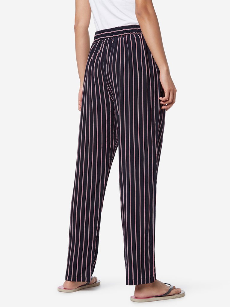 Wunderlove Navy Striped Pyjamas