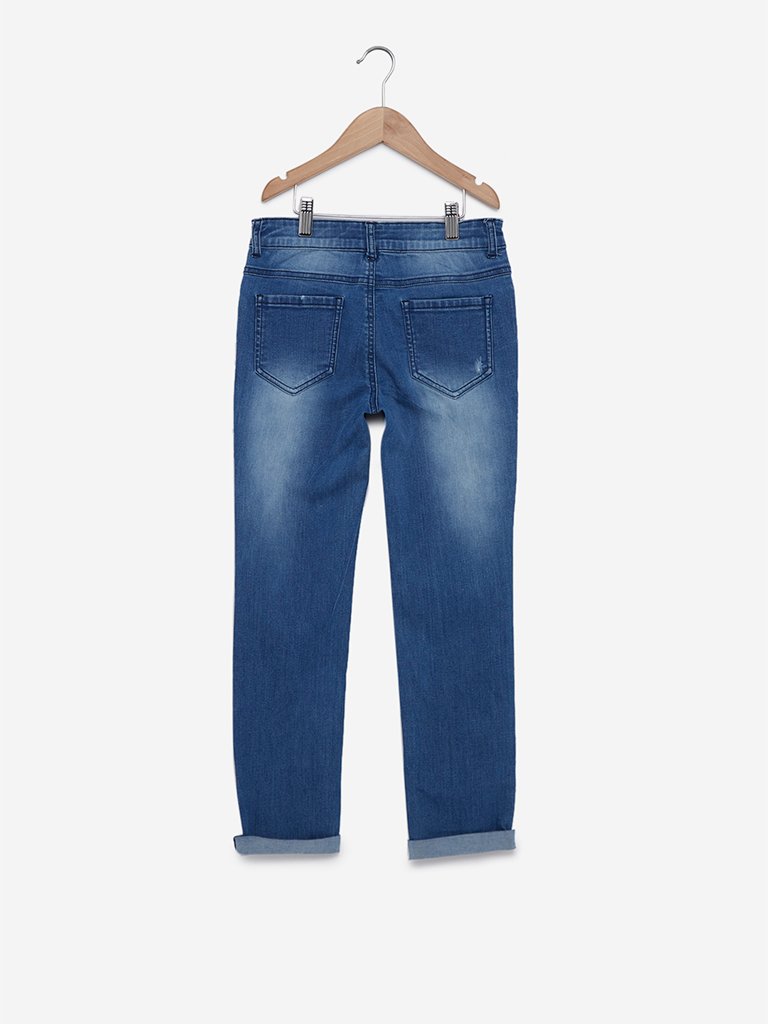Y&F Kids Blue Ori Distressed Jeans