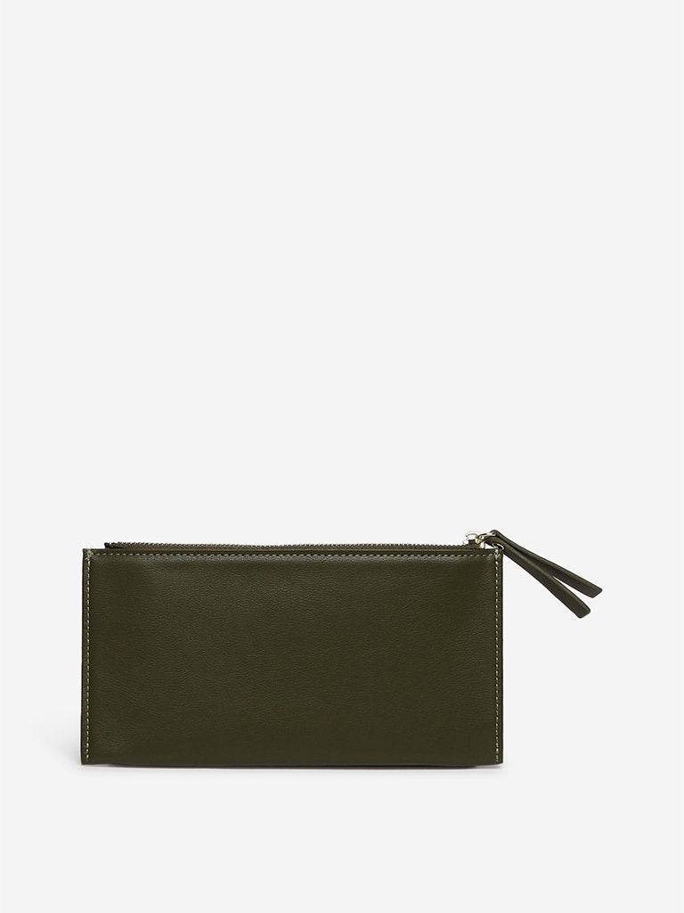 LOV Olive Faux Leather Wallet