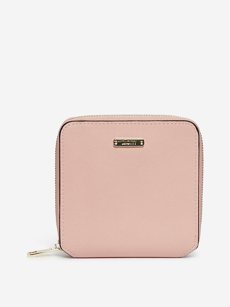 LOV Light Pink Faux-Leather Wallet