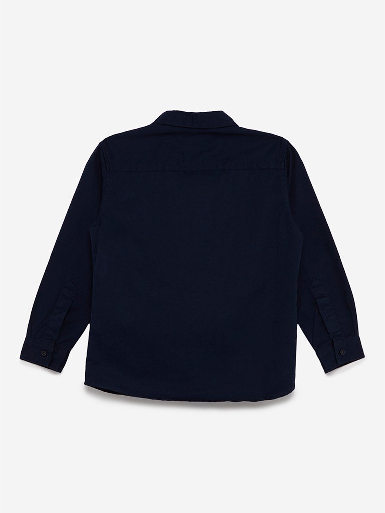 HOP Kids Navy T-Shirt And Shirt Set