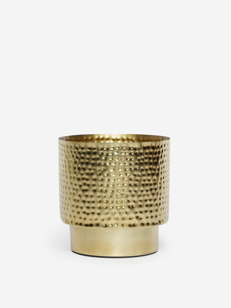 Westside Home Gold Textured Planter