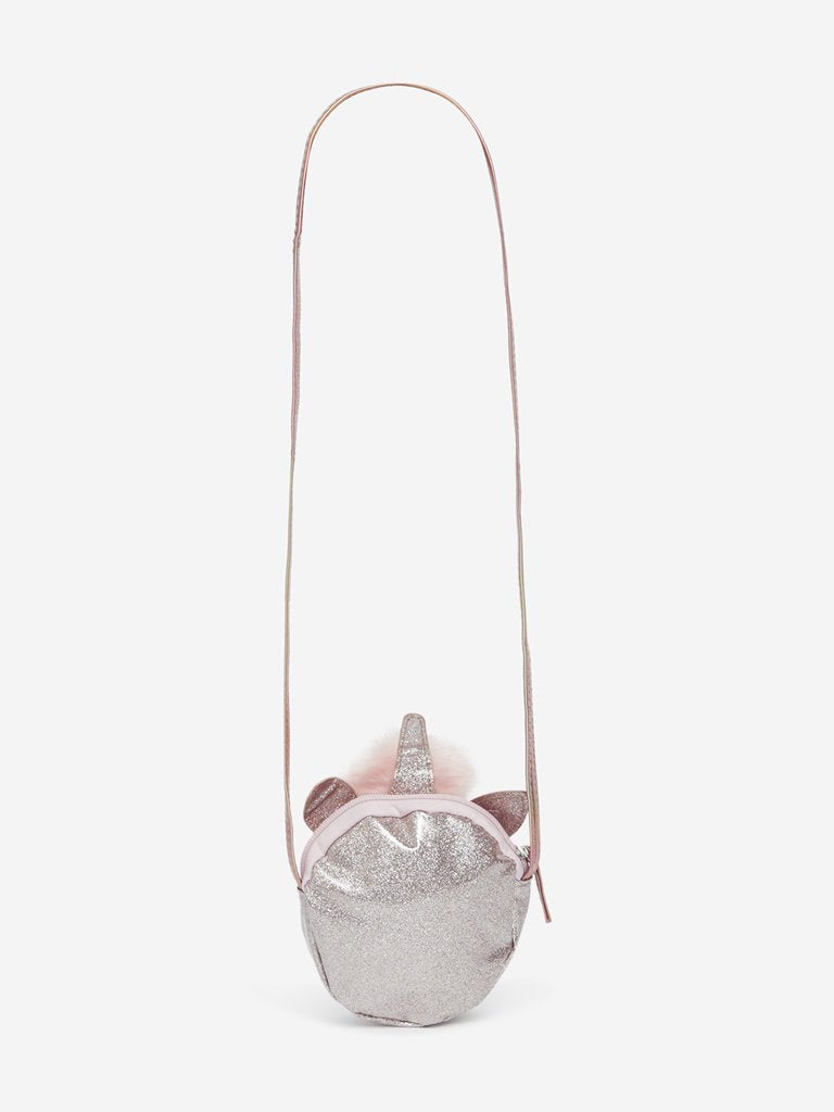 HOP Kids Rose-Gold Unicorn Sling Bag