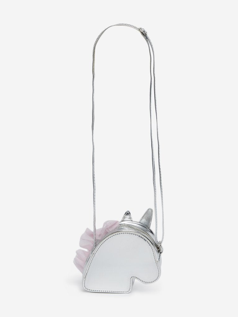 HOP Kids Silver Unicorn Patterned Sling Bag
