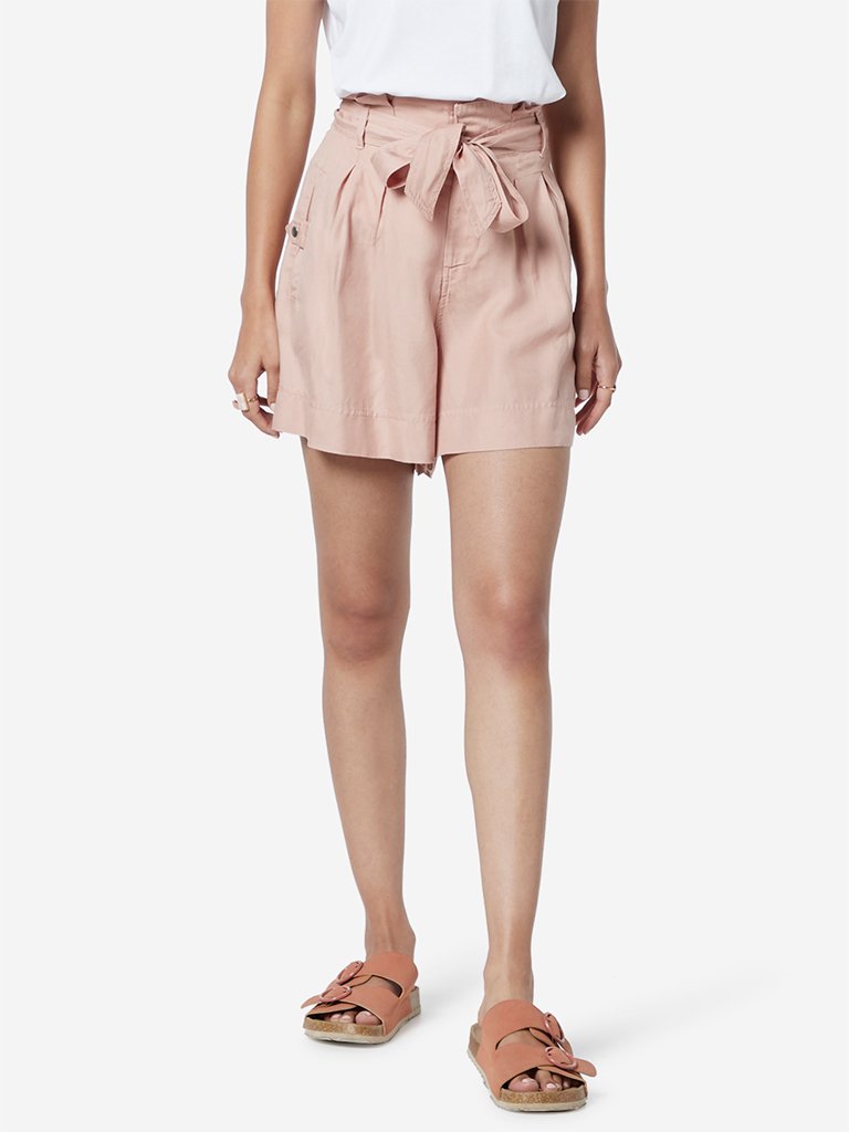 LOV Peach Rita Shorts With Belt