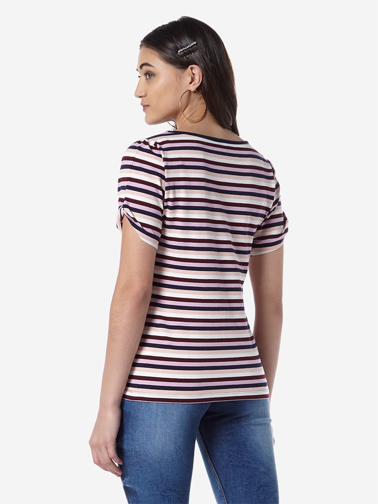 LOV Multicolour Striped T-Shirt