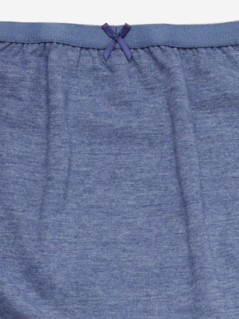Wunderlove Blue-Melange Full Briefs Set of Three