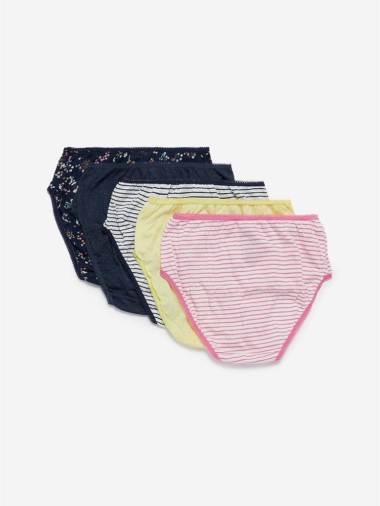 Y&F Kids Navy Briefs Pack Of Five