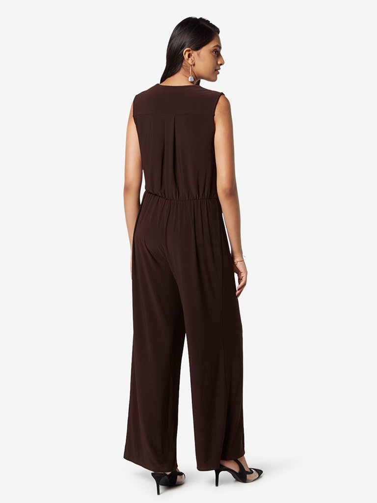 Wardrobe Dark Brown Beatrice Jumpsuit