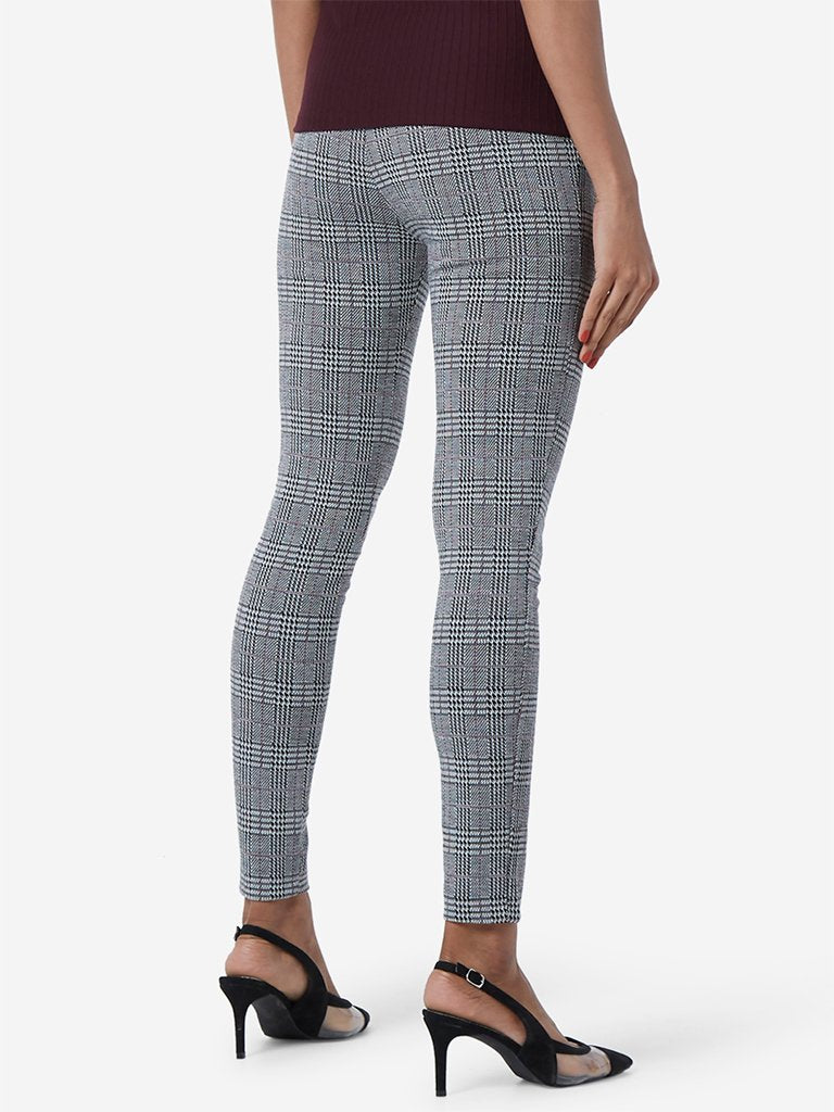 Wardrobe Black Houndstooth Athena Ponte Pants