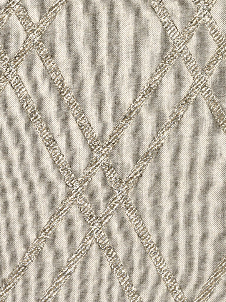 Westside Home Light Gold Diamond Print Pure-Cotton Table Runner