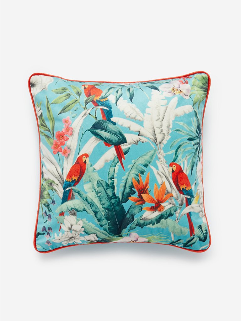Westside Home Multicolour Parrot Pattern Cushion Cover