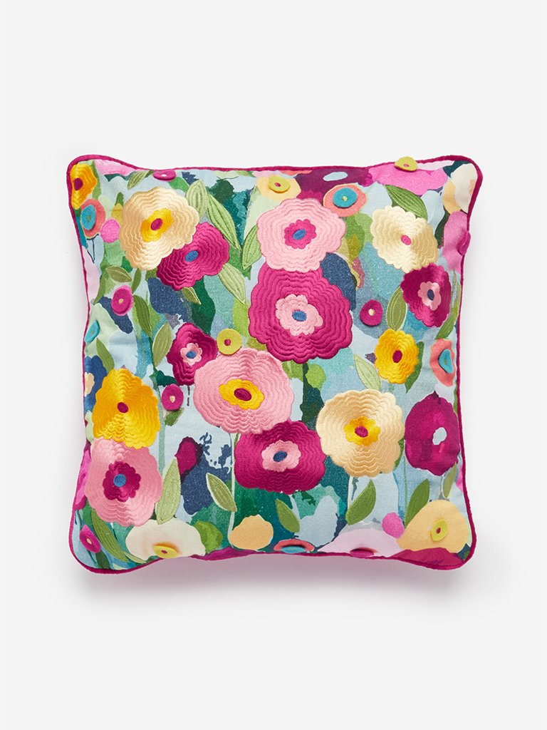 Westside Home Multicolour Floral Cushion Cover