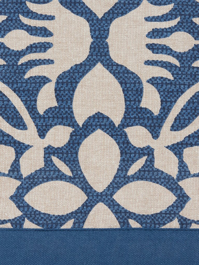 Westside Home Indigo 138TC Floral Print Table Cloth